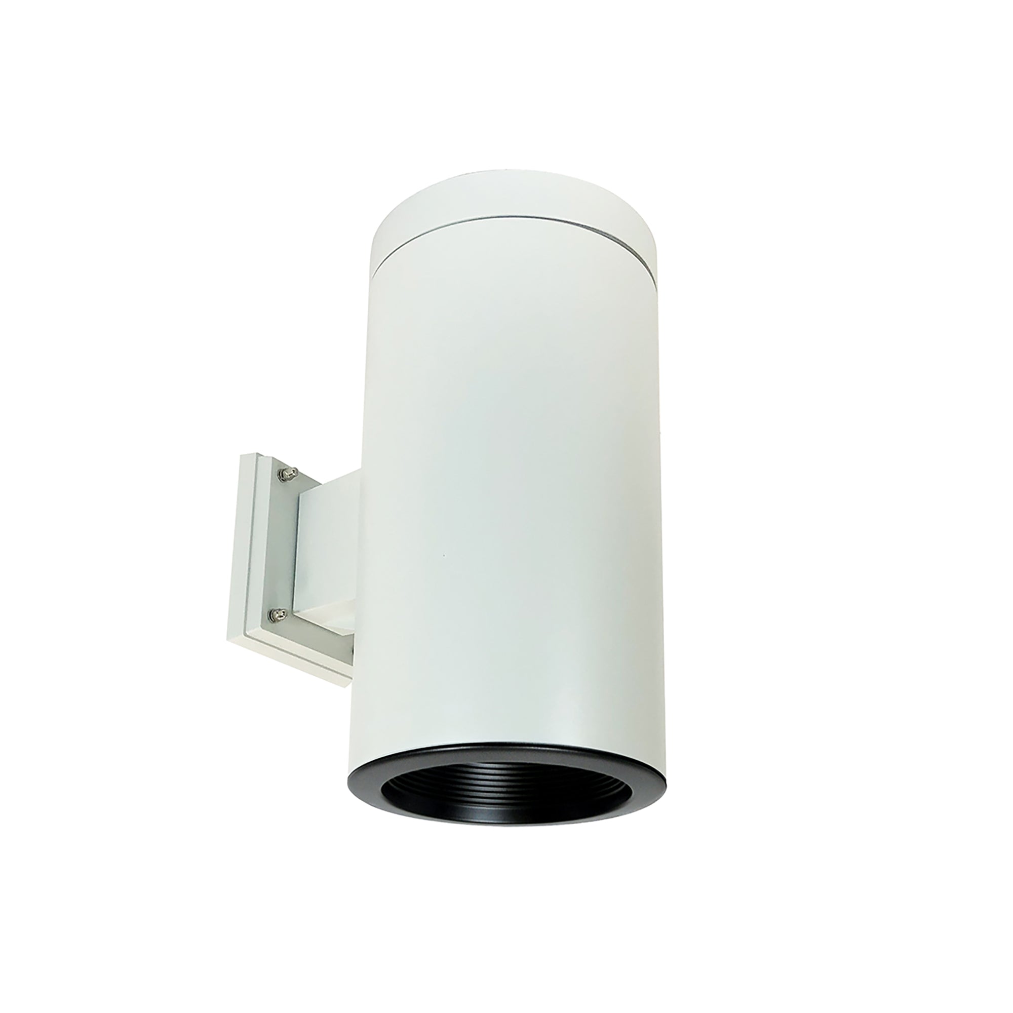 Nora Lighting NYLI-6WI2BBW - Cylinder - 6 Inch Cylinder, White, Wall Mount, Incandescent, Baf., Black