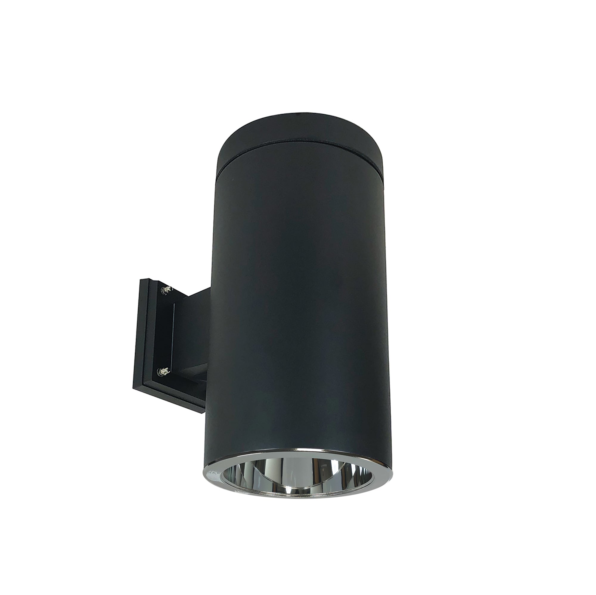 Nora Lighting NYLS2-6W35135MCCB6 - Cylinder - 6 Inch CYL WALL MNT 3500L 35K REF. MED FLD. CLEAR/CLEAR FLANGE 120-277V 0-10V BLK CYL